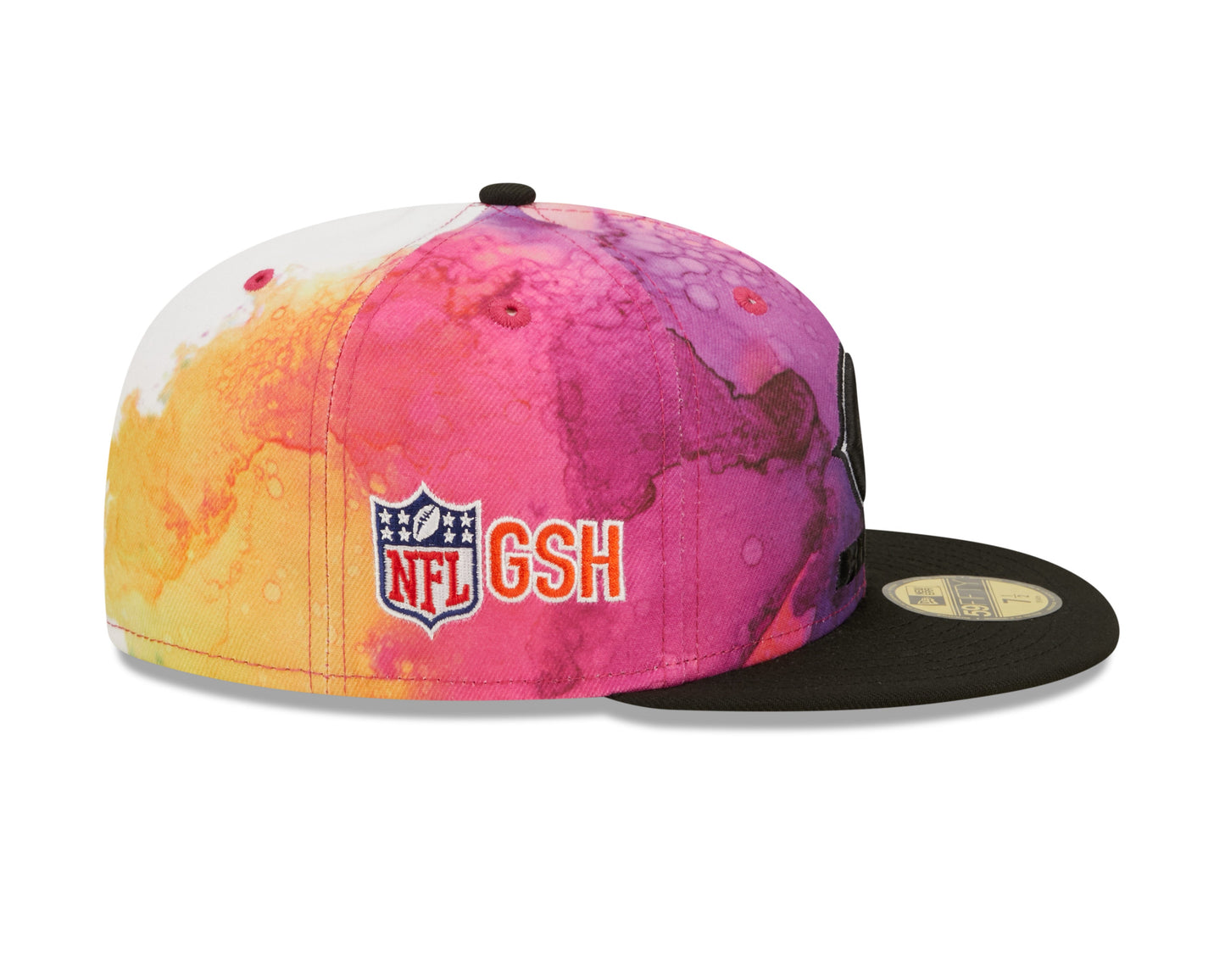 Men's Chicago Bears New Era 2022 Crucial Catch NFL Primary Logo Multi Color Ink 59FIFTY Fitted Hat