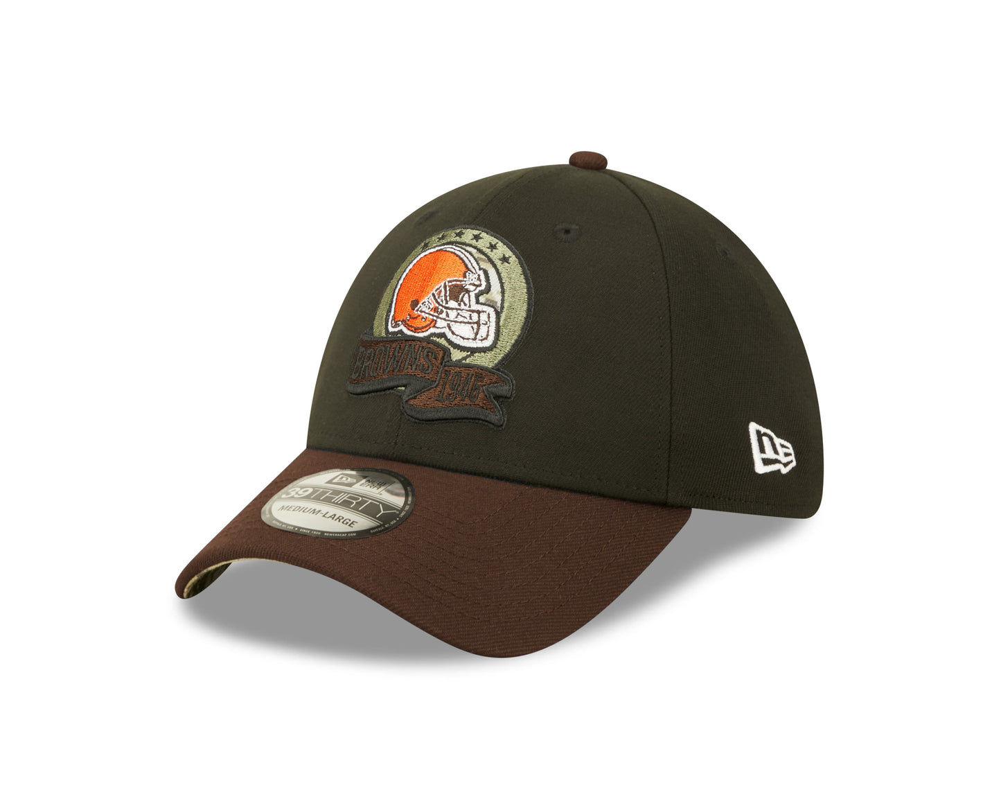 Men's Cleveland Browns New Era Black 2022 Salute to Service 39THIRTY Flex Hat