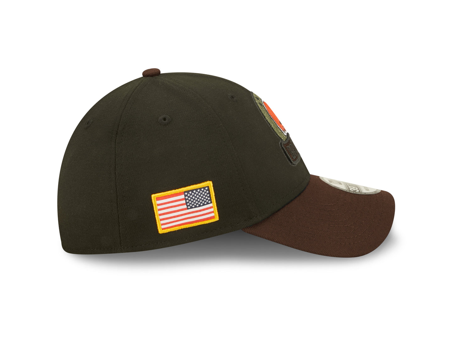 Men's Cleveland Browns New Era Black 2022 Salute to Service 39THIRTY Flex Hat