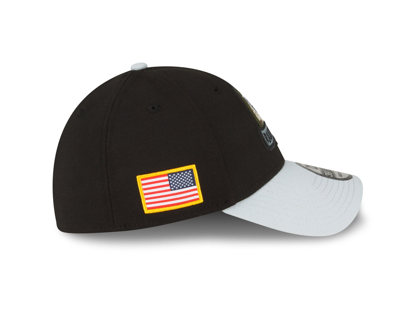 Men's Las Vegas Raiders New Era Black 2022 Salute to Service 39THIRTY Flex Hat