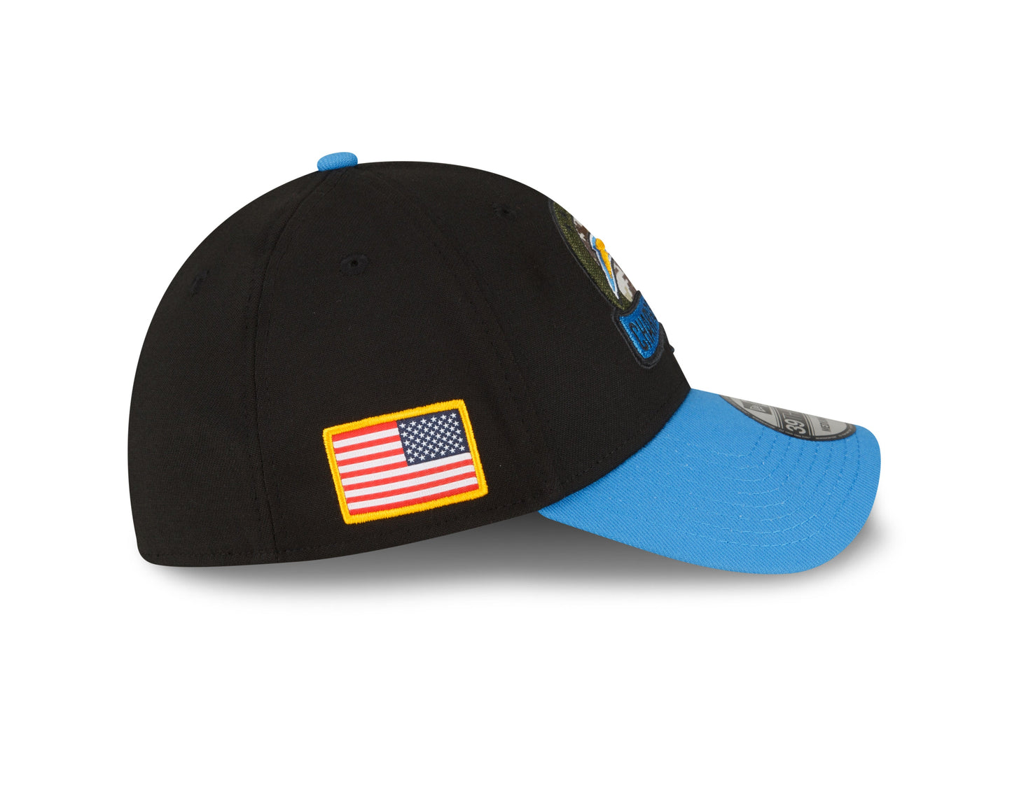Men's Los Angeles Chargers New Era Black 2022 Salute to Service 39THIRTY Flex Hat