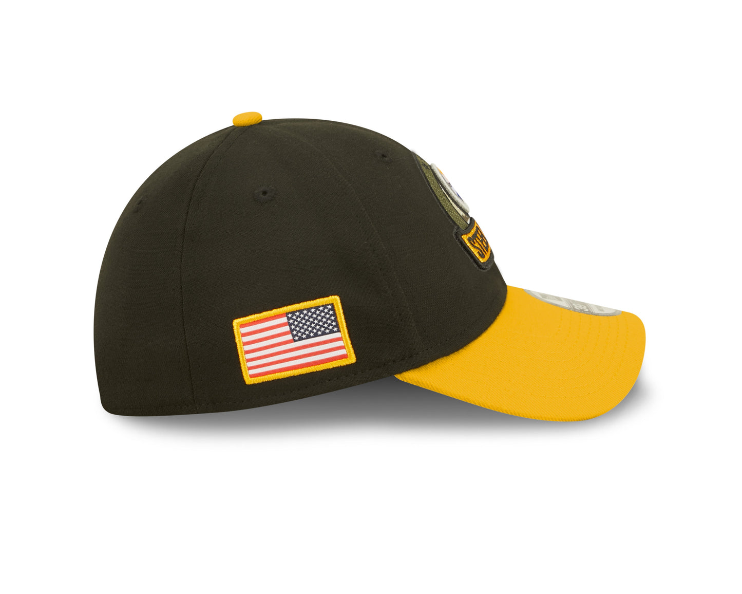 Men's Pittsburgh Steelers New Era Black 2022 Salute to Service 39THIRTY Flex Hat