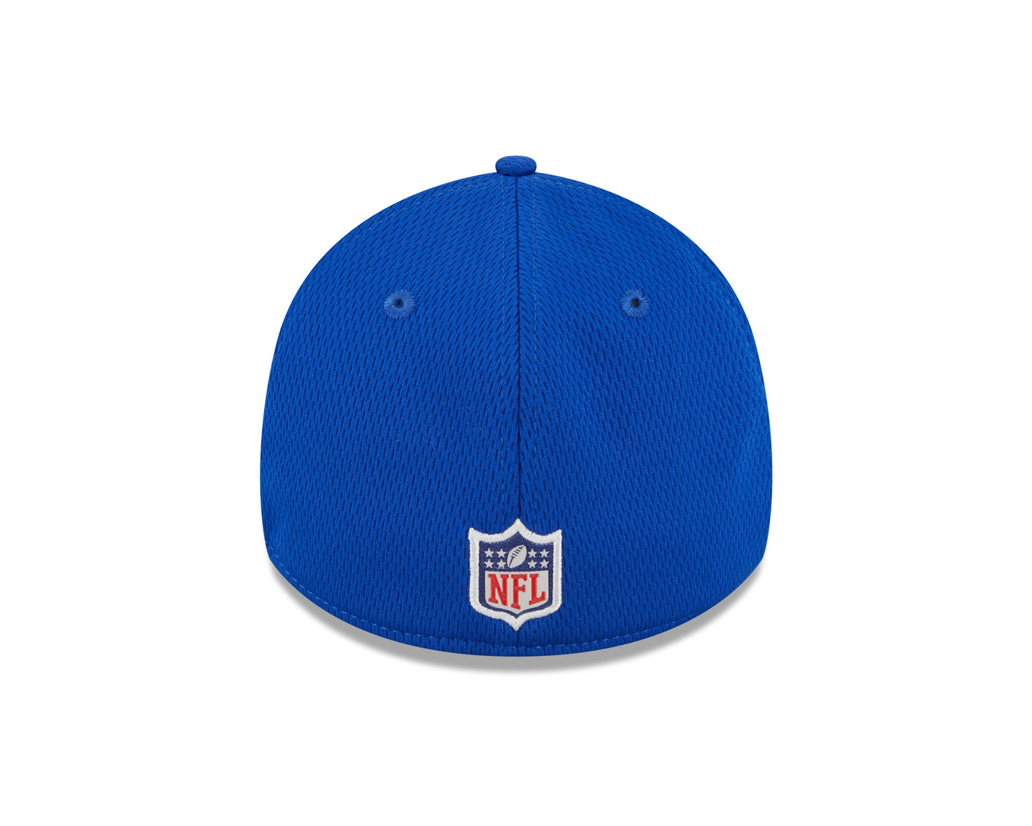 Men's New York Giants New Era NFL 2023 Training Camp Royal Primary Logo 39THIRTY Flex Fit Hat