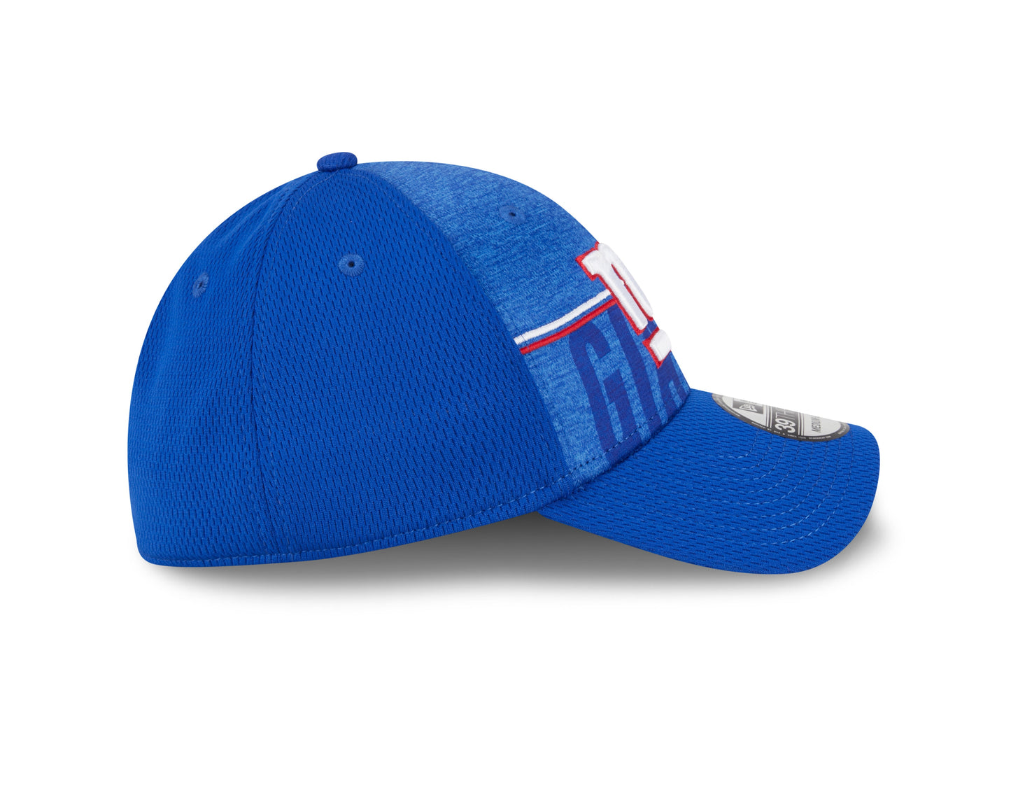 Men's New York Giants New Era NFL 2023 Training Camp Royal Primary Logo 39THIRTY Flex Fit Hat
