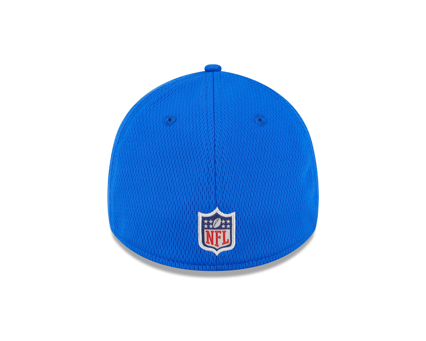 Men's Los Angeles Rams New Era NFL 2023 Training Camp Blue Primary Logo 39THIRTY Flex Fit Hat