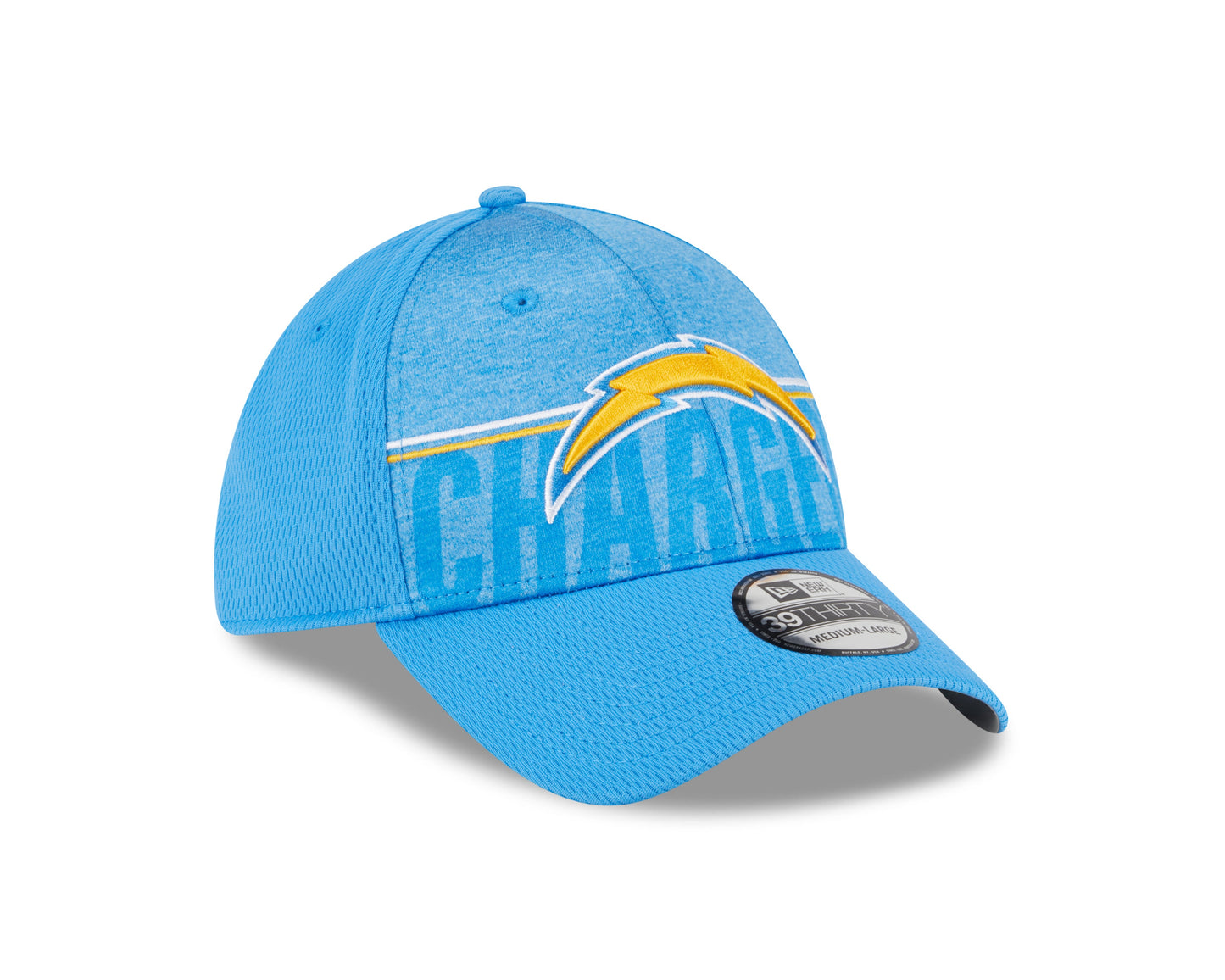 Men's Los Angeles Chargers New Era NFL 2023 Training Camp Blue Primary Logo 39THIRTY Flex Fit Hat