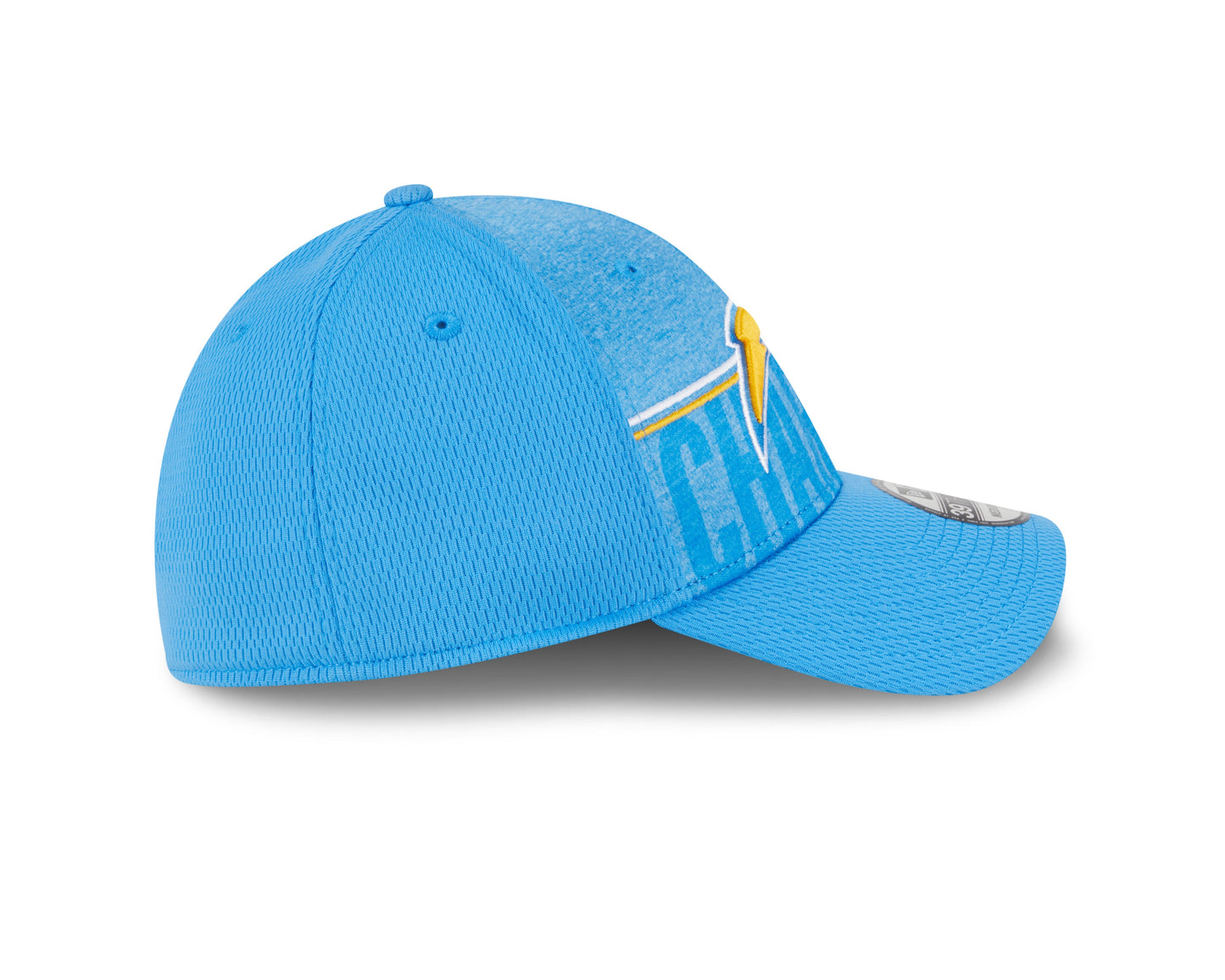 Men's Los Angeles Chargers New Era NFL 2023 Training Camp Blue Primary Logo 39THIRTY Flex Fit Hat