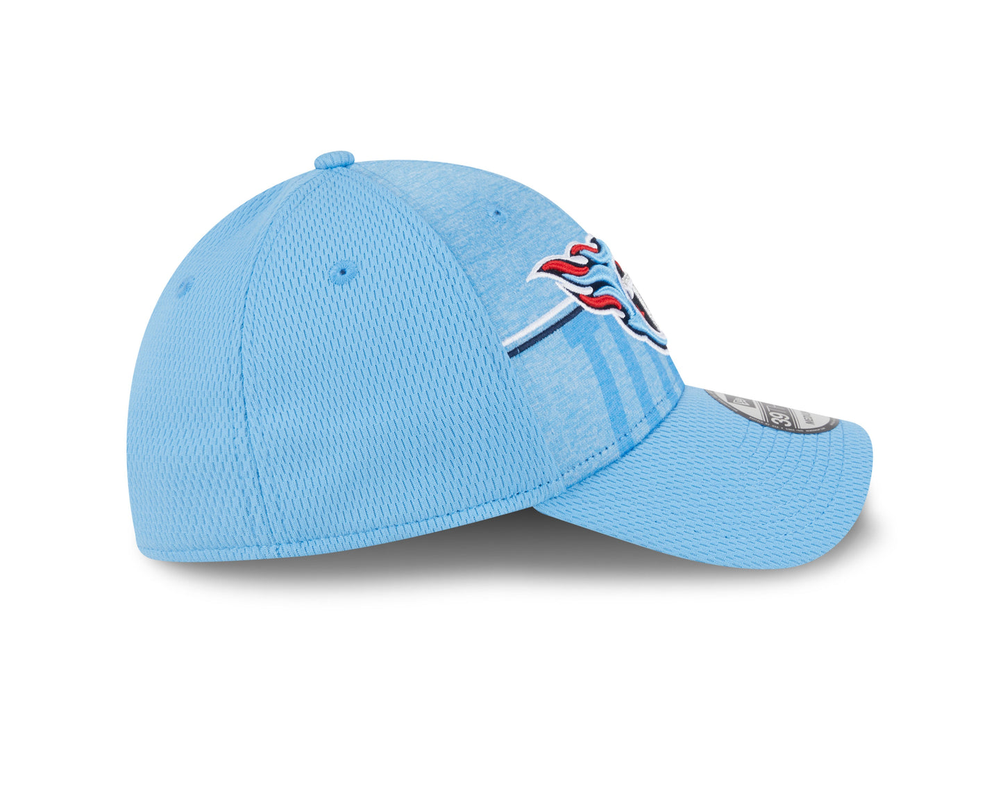 Men's Tennessee Titans New Era NFL 2023 Training Camp Blue Primary Logo 39THIRTY Flex Fit Hat