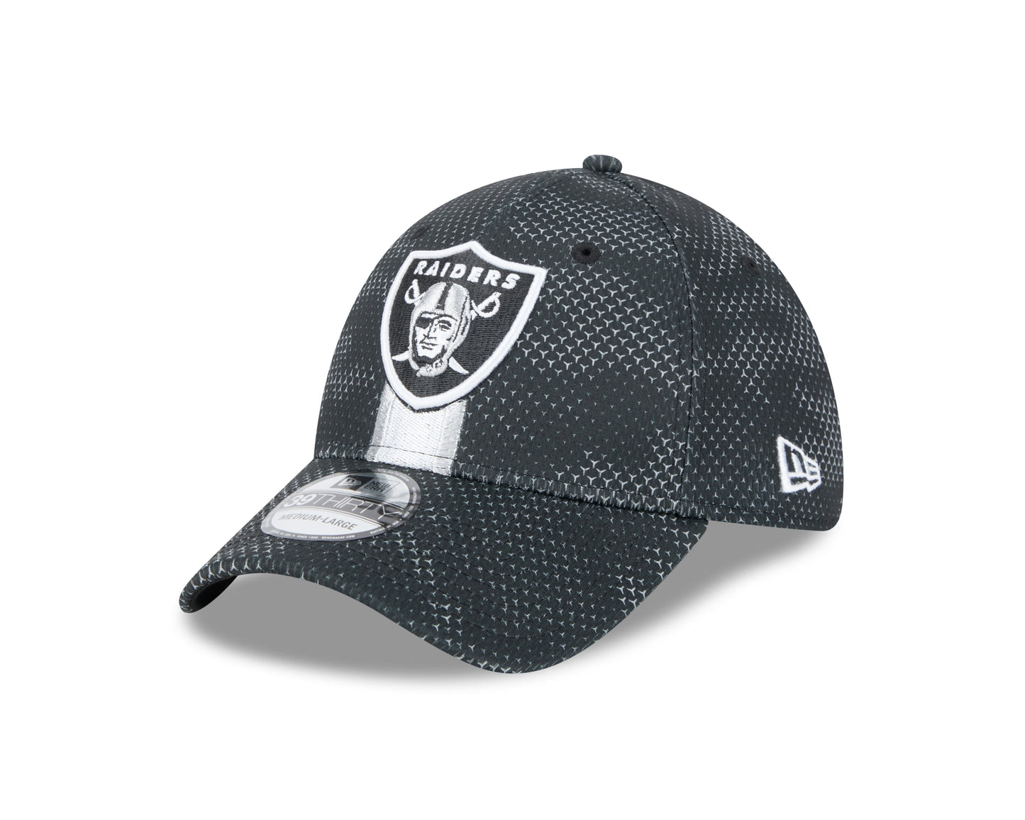Men's Las Vegas Raiders New Era 2024 Sideline Black 39THIRTY Flex Hat