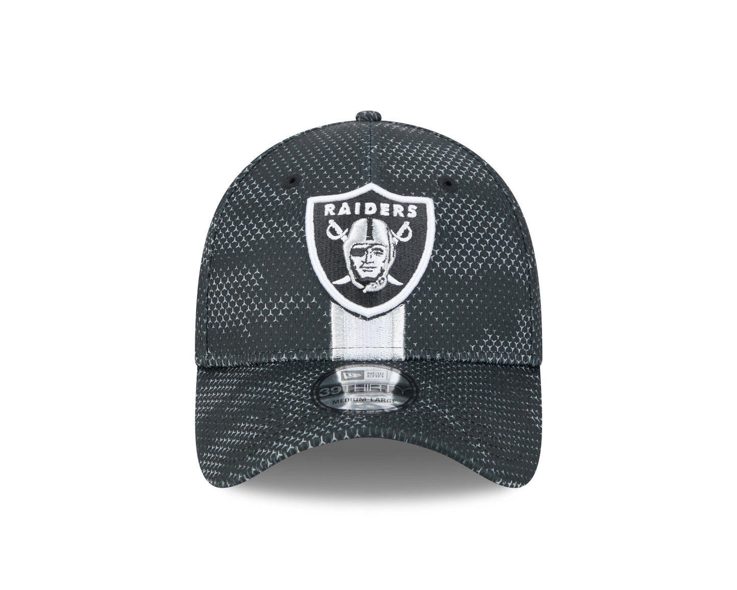 Men's Las Vegas Raiders New Era 2024 Sideline Black 39THIRTY Flex Hat