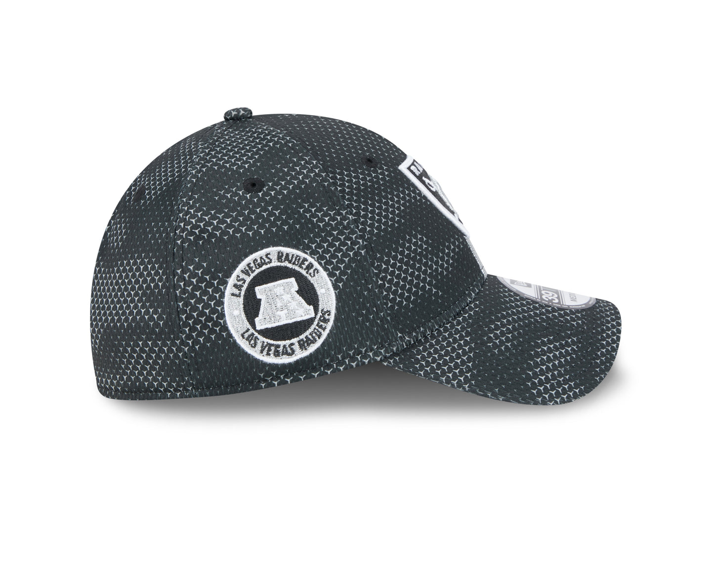 Men's Las Vegas Raiders New Era 2024 Sideline Black 39THIRTY Flex Hat