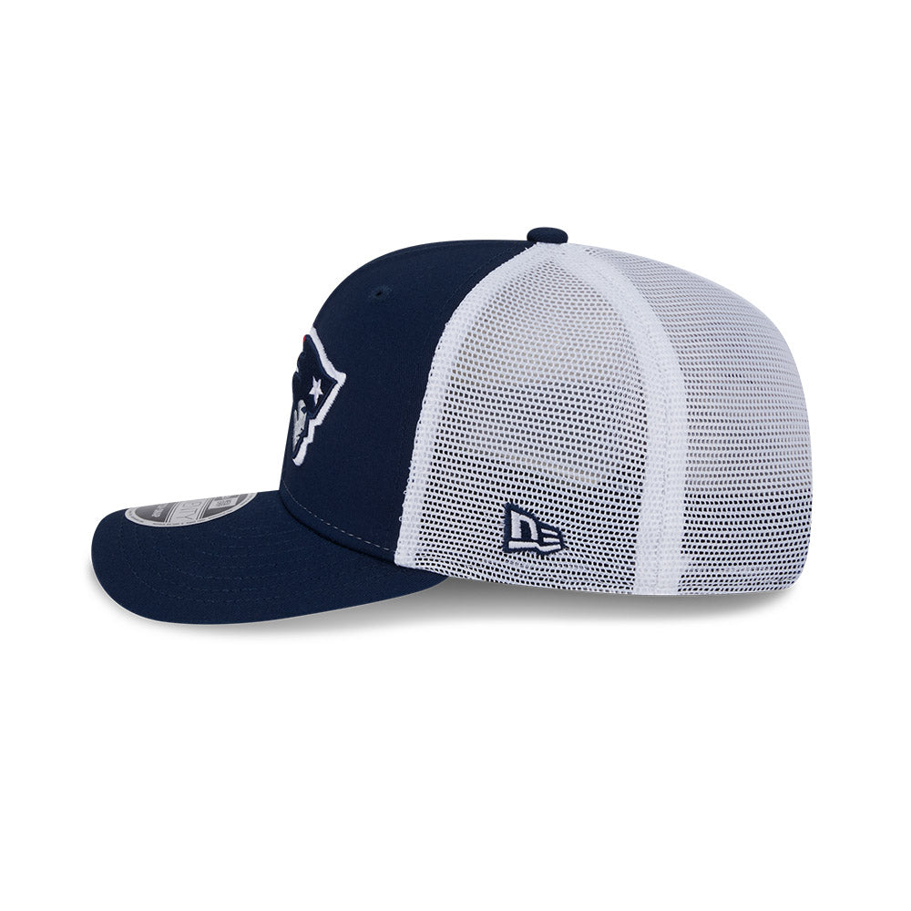 Men's New Era New England Patriots Navy/White Trucker 9SEVENTY Stretch-Snap Hat