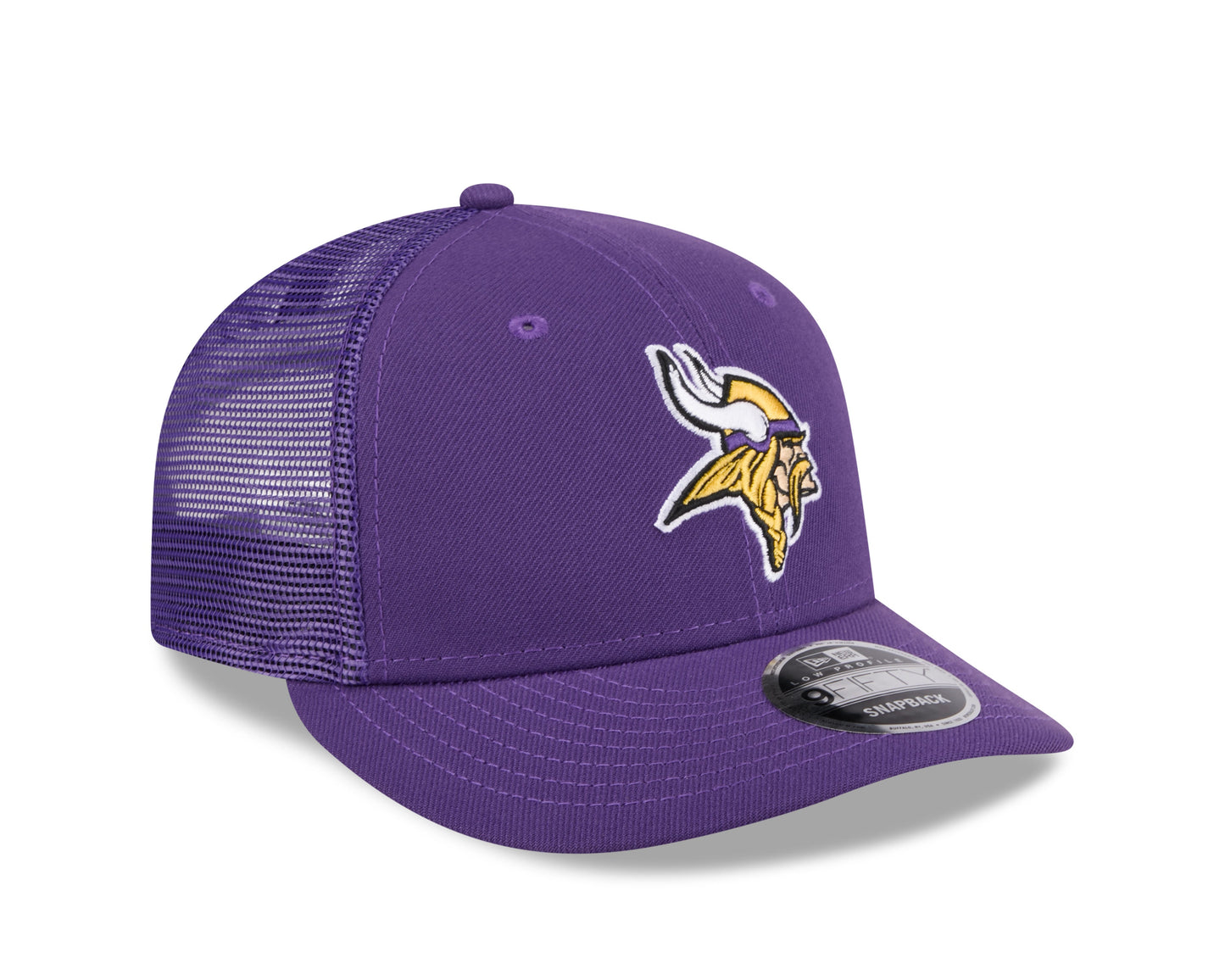 Men's Minnesota Vikings New Era Purple Low Profile Trucker 9FIFTY Adjustable Hat