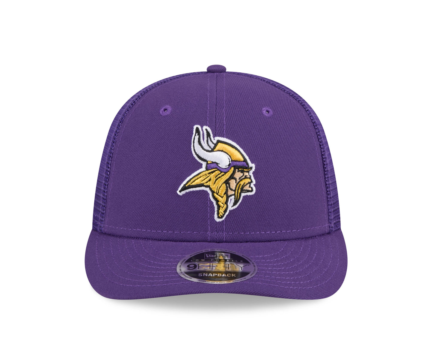 Men's Minnesota Vikings New Era Purple Low Profile Trucker 9FIFTY Adjustable Hat