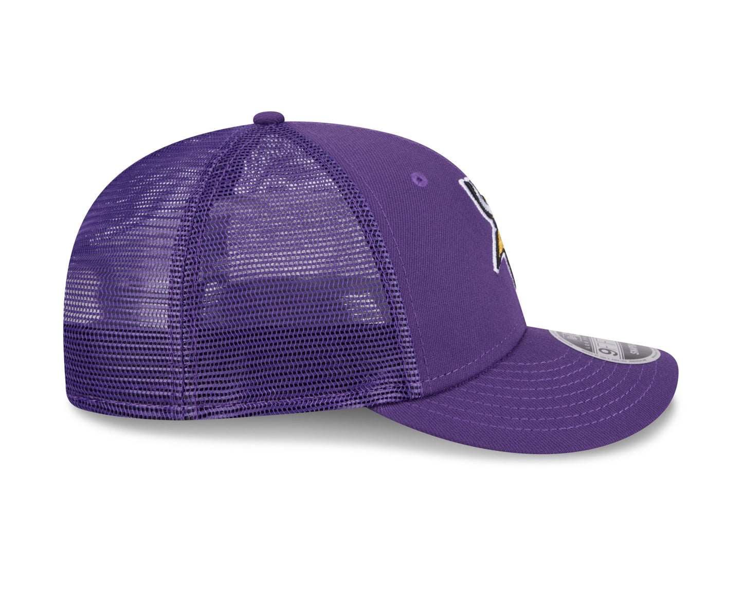 Men's Minnesota Vikings New Era Purple Low Profile Trucker 9FIFTY Adjustable Hat