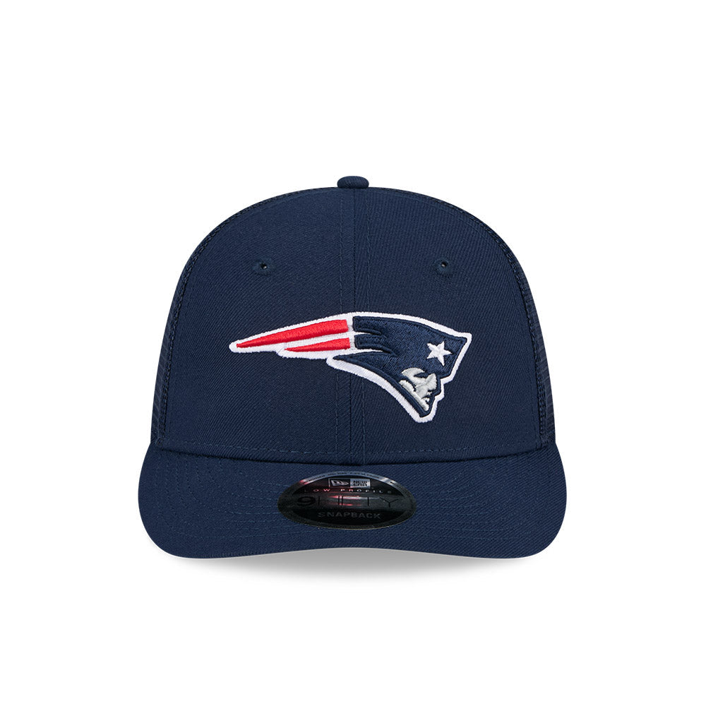 Men's New Era New England Patriots Navy Low Profile Trucker 9FIFTY Hat