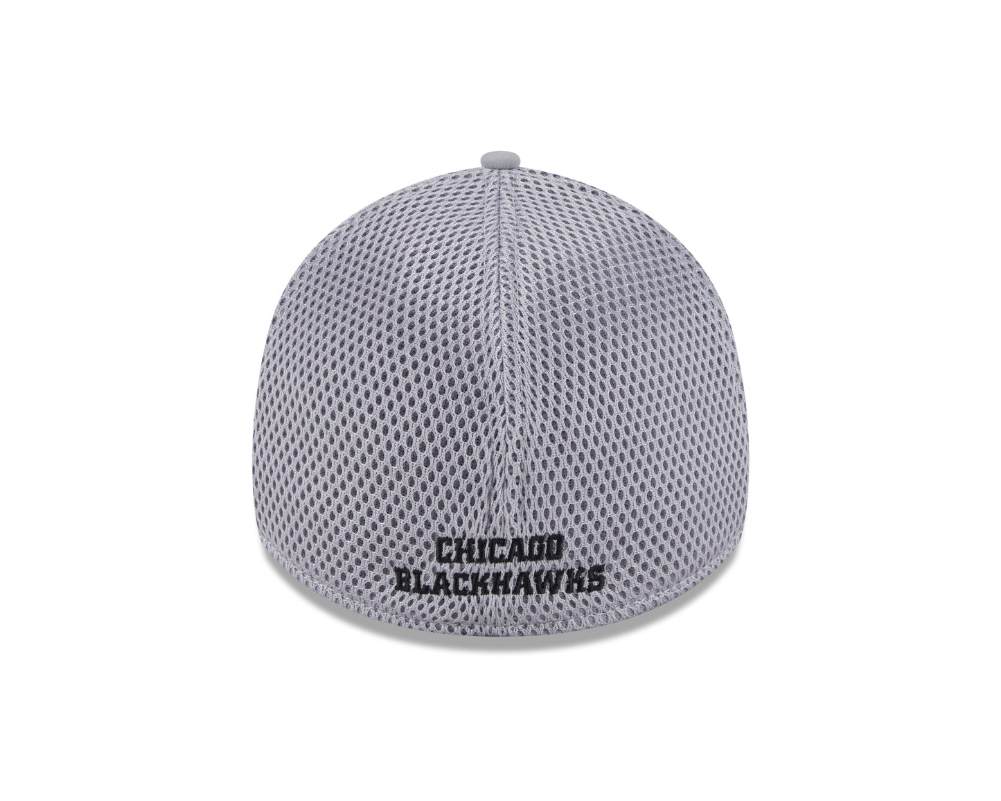 Chicago Blackhawks New Era Gray Linear Neo 39THIRTY Flex Hat
