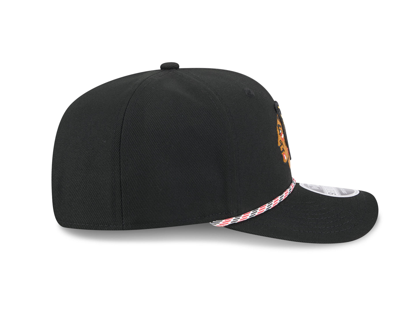 Chicago Blackhawks New Era Black Multi Rope 9SEVENTY Stretch Snap Adjustable Hat