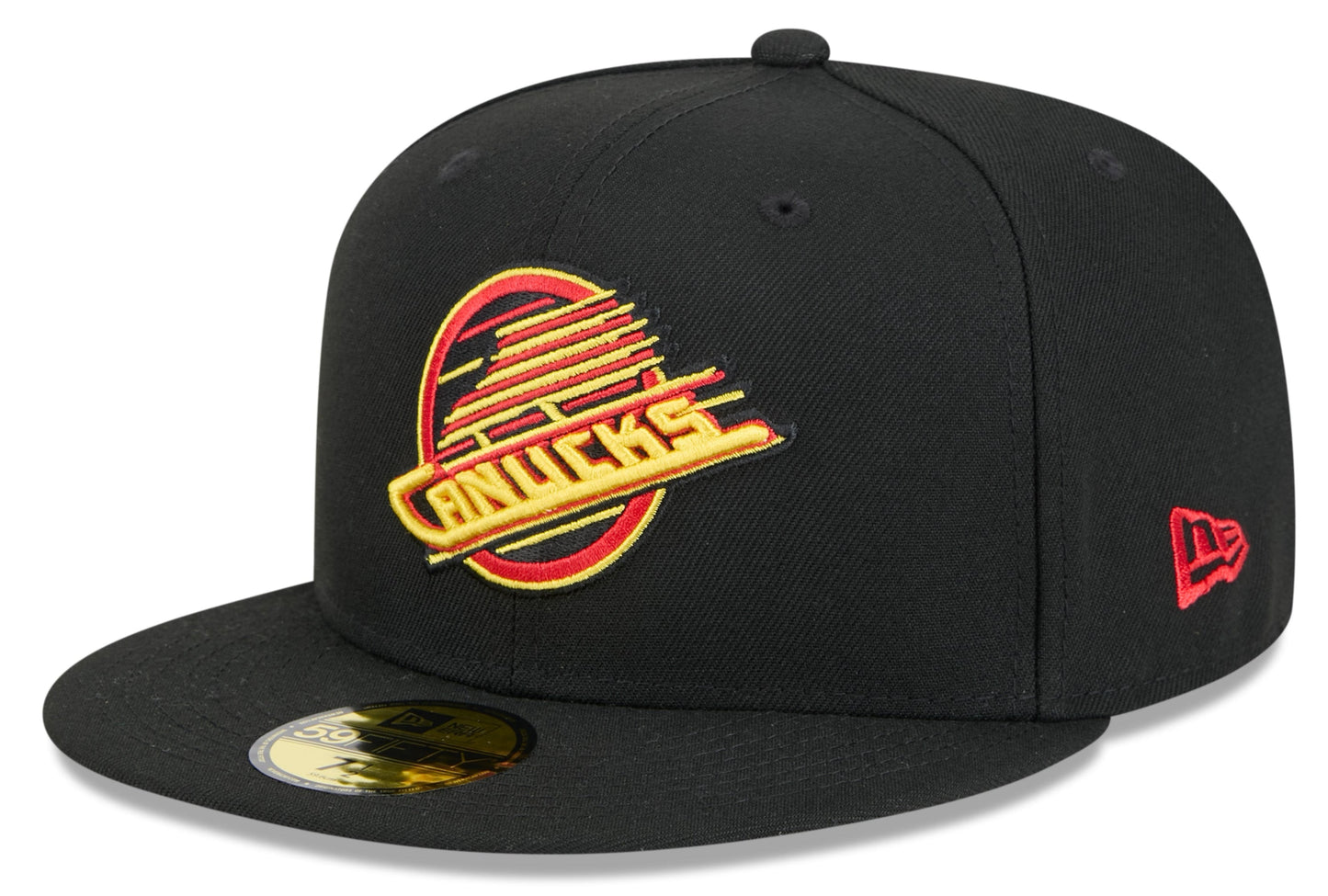 Vancouver Canucks Black Skate Basic New Era 59FIFTY Fitted Hat