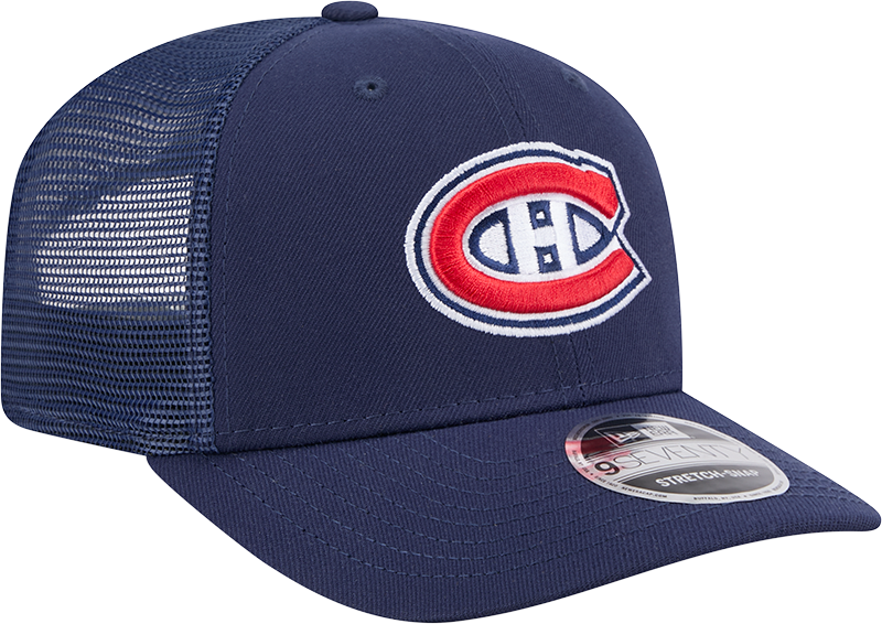 Men's Montreal Canadiens New Era Navy New Era 9SEVENTY Trucker Hat