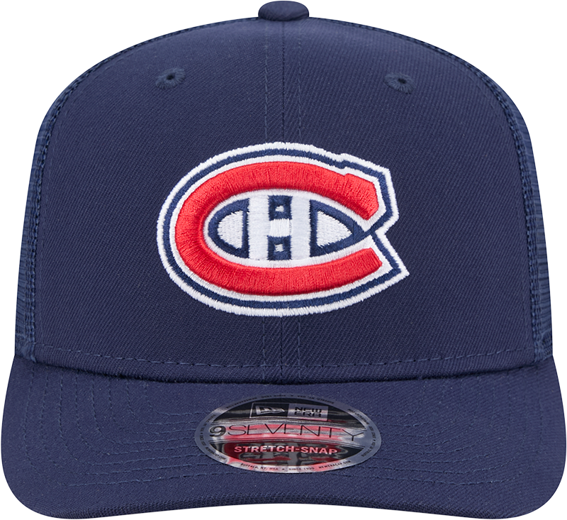 Men's Montreal Canadiens New Era Navy New Era 9SEVENTY Trucker Hat