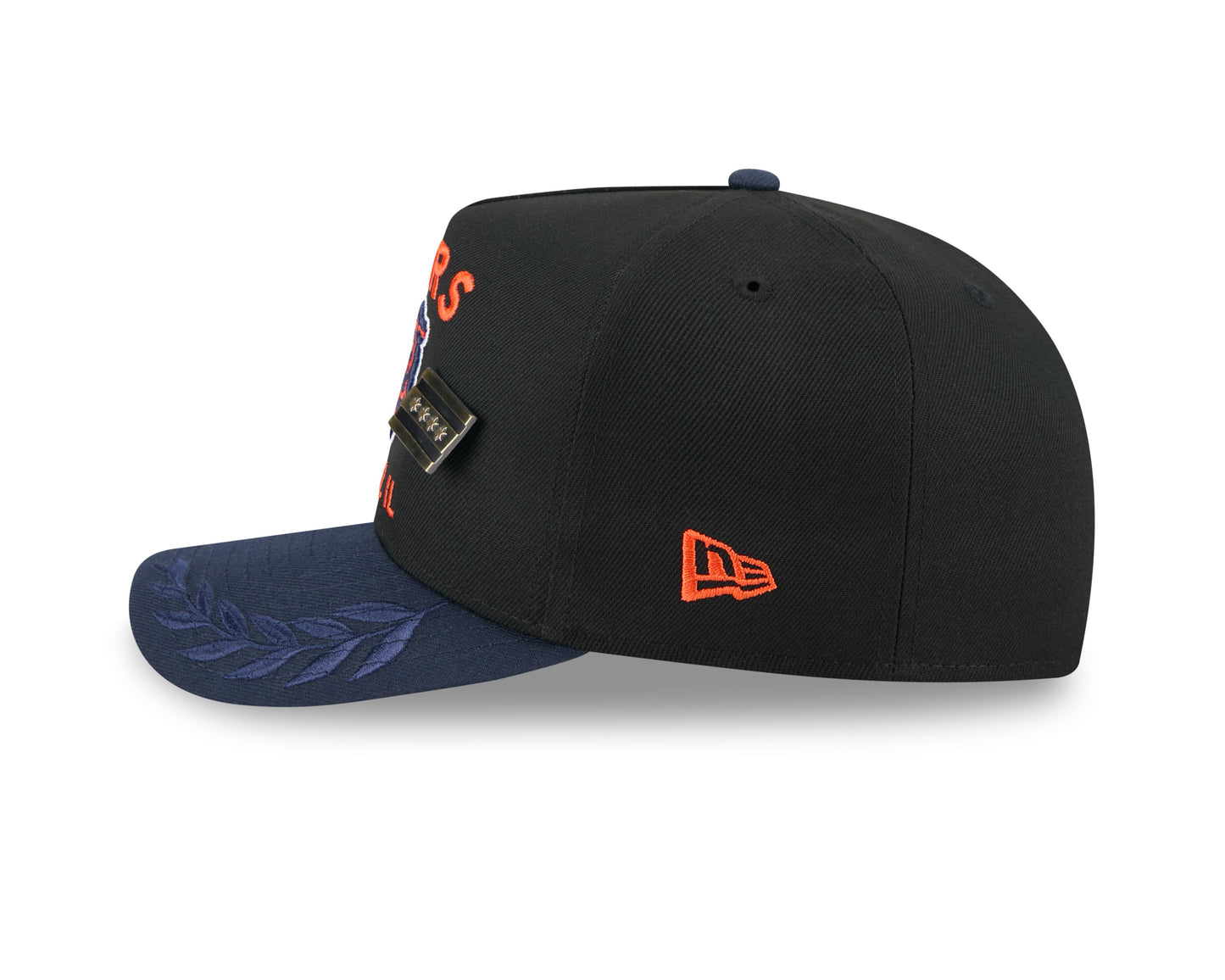 Men's Chicago Bears New Era Black 2025 On Stage NFL Draft A-Frame 59FIFTY Fitted Hat