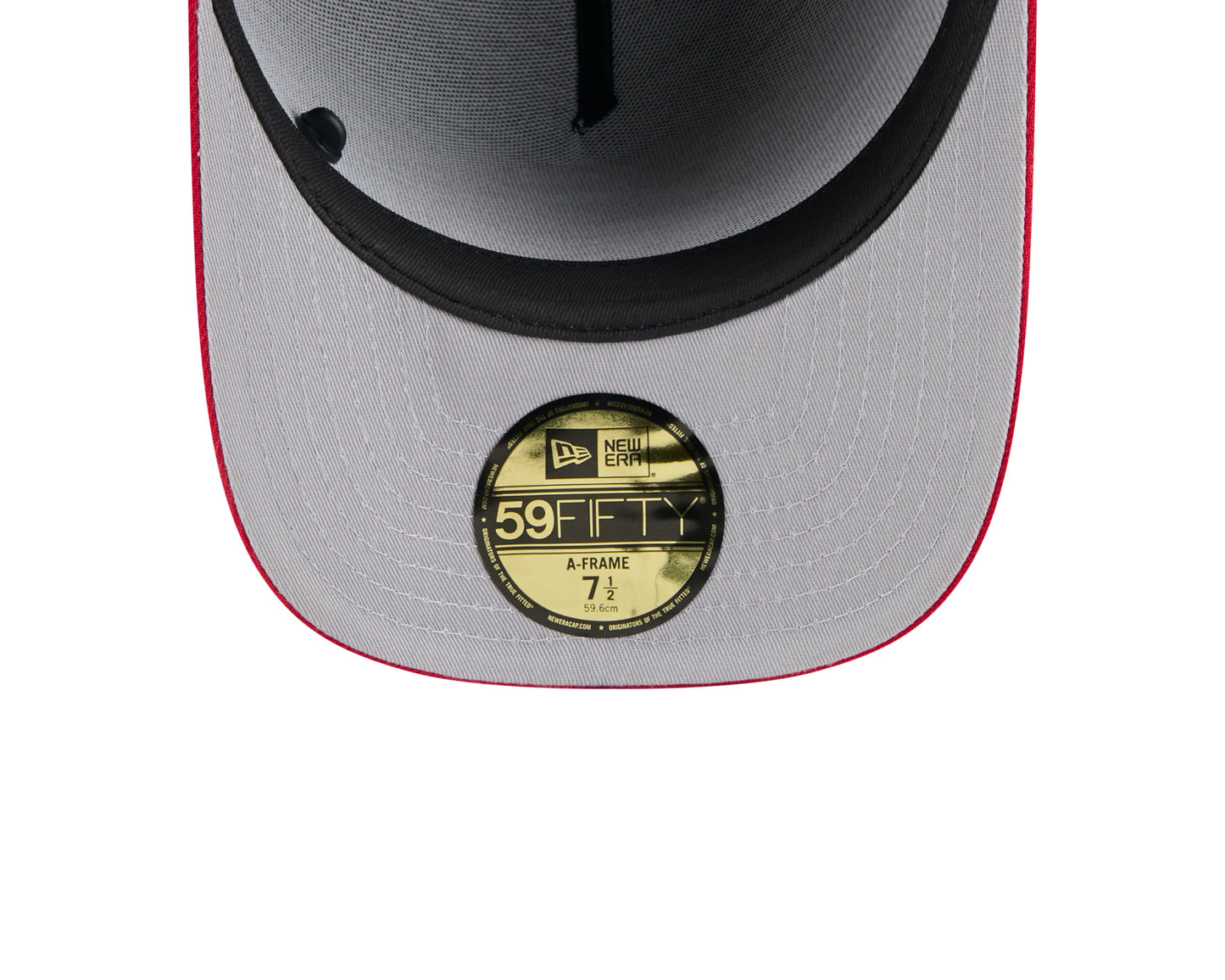 Men's San Francisco 49ers New Era Black 2025 On Stage NFL Draft A-Frame 59FIFTY Fitted Hat