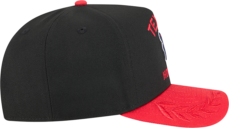 Men's Houston Texans New Era 2025 NFL Draft Black A-Frame 9FIFTY Snapback Adjustable Hat