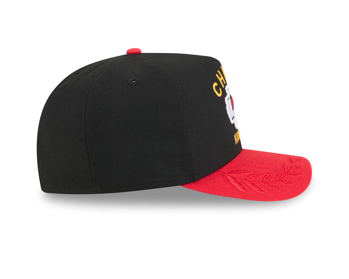 Men's Kansas City Chiefs New Era 2025 NFL Draft Black A-Frame 9FIFTY Snapback Adjustable Hat