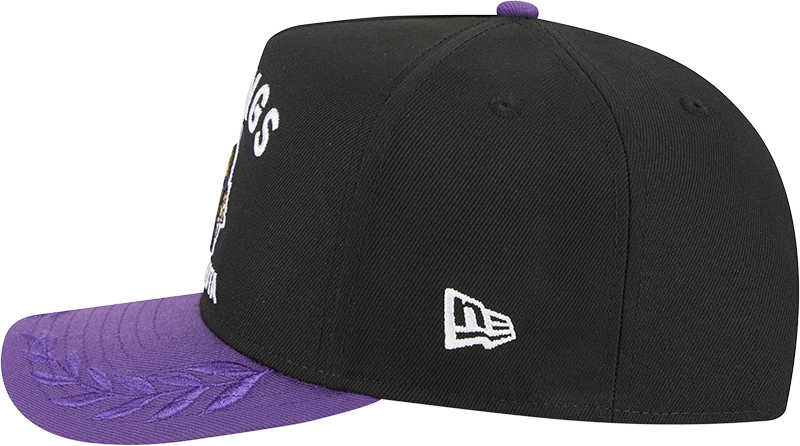 Men's Minnesota Vikings New Era 2025 NFL Draft Black A-Frame 9FIFTY Snapback Adjustable Hat