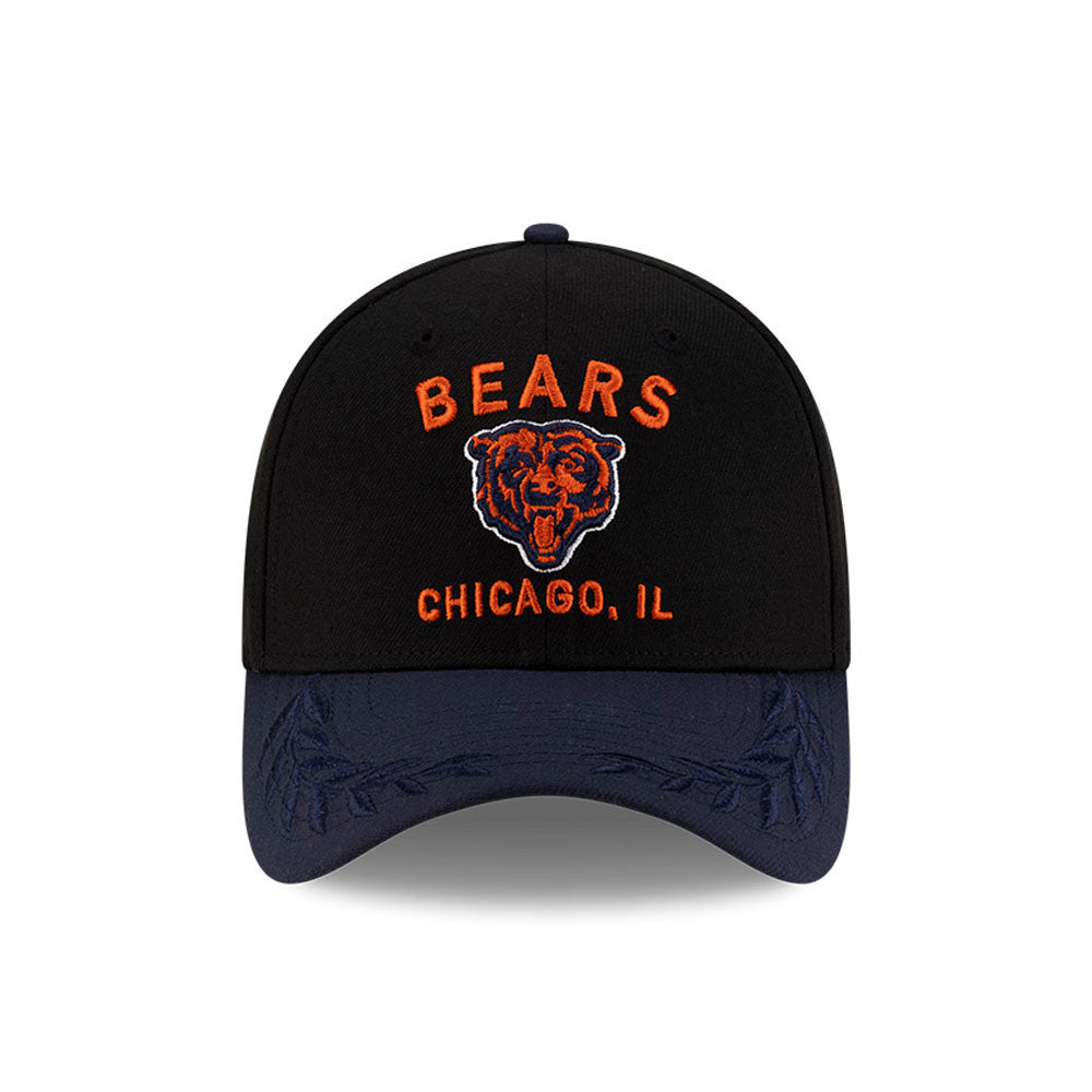 Men's Chicago Bears New Era 2025 NFL Draft Black 39THIRTY Flex Fit Hat