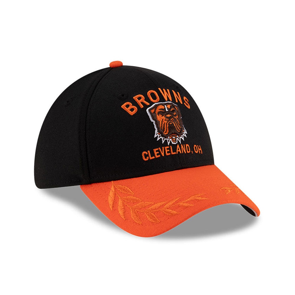 Men's Cleveland Browns New Era 2025 NFL Draft Black 39THIRTY Flex Fit Hat