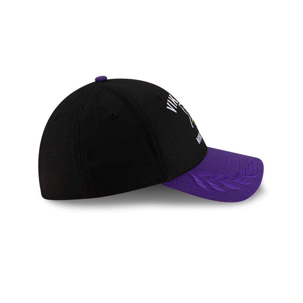 Men's Minnesota Vikings New Era 2025 NFL Draft Black 39THIRTY Flex Fit Hat