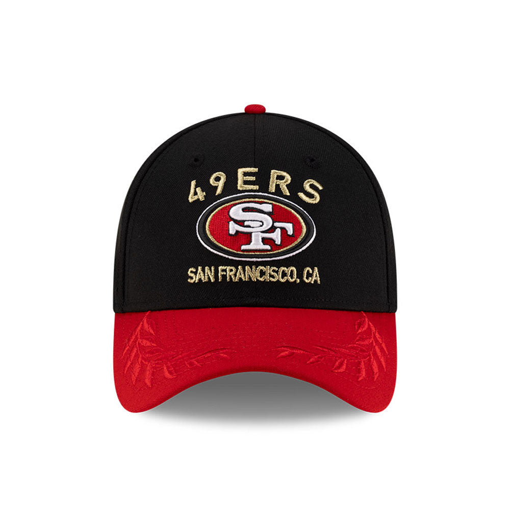 Men's San Francisco 49ers New Era 2025 NFL Draft Black 39THIRTY Flex Fit Hat