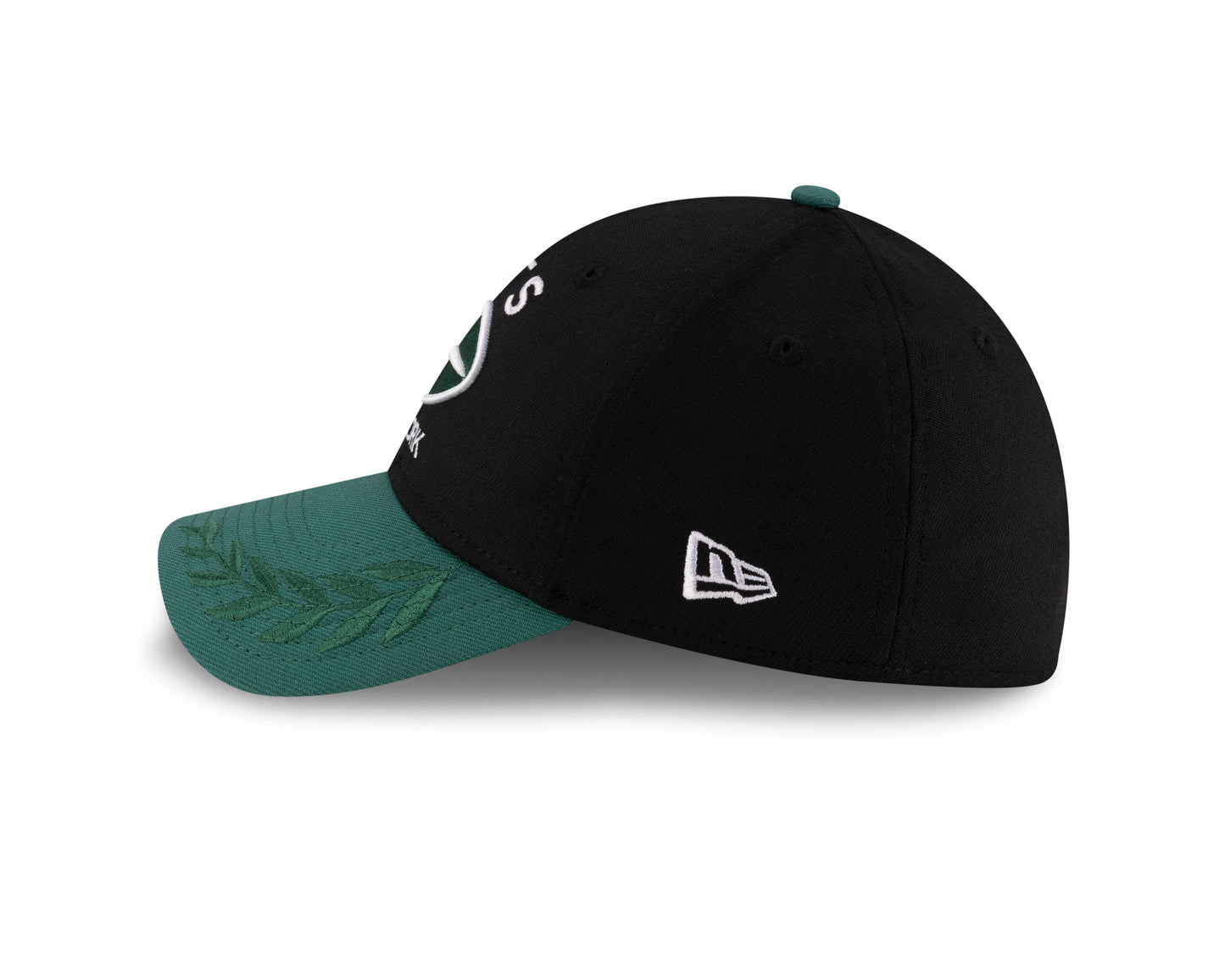 Men's New York Jets New Era 2025 NFL Draft Black 39THIRTY Flex Fit Hat