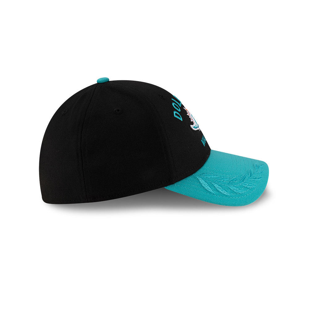 Men's Miami Dolphins New Era 2025 NFL Draft Black 39THIRTY Flex Fit Hat