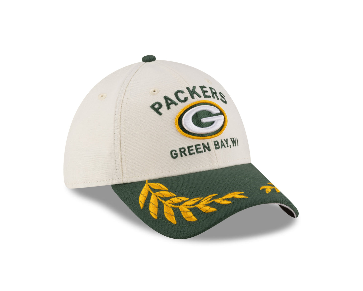 Men's Green Bay Packers New Era 2025 NFL Draft Chrome 39THIRTY Flex Fit Hat