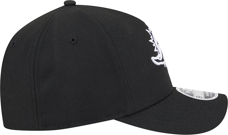 Miami Dolphins New Era Black & White Primary 9FORTY A-Frame M-Crown Adjustable Hat