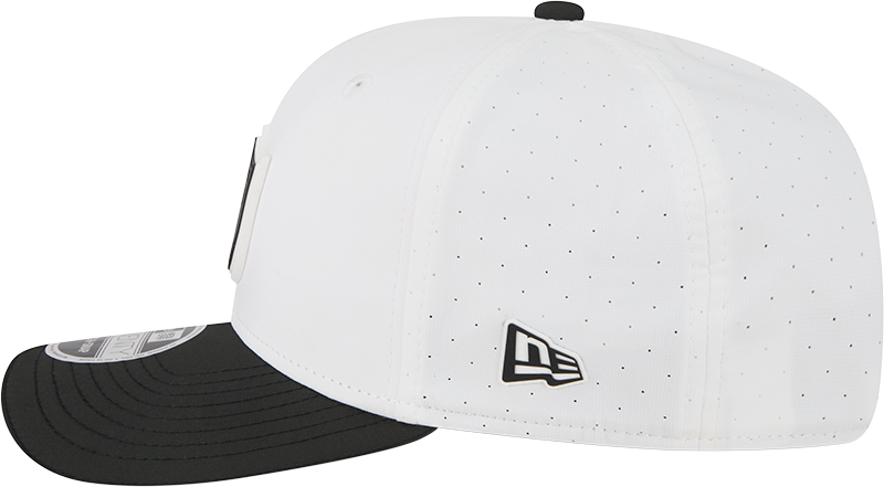 Men's Las Vegas Raiders New Era White/Black 2025 NFL Training Camp 9SEVENTY Adjustable Hat