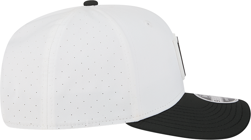 Men's Las Vegas Raiders New Era White/Black 2025 NFL Training Camp 9SEVENTY Adjustable Hat