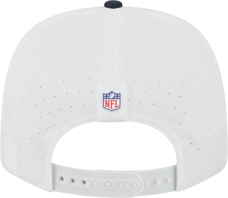 Men's Chicago Bears New Era White/Navy Secondary Logo 2025 NFL Training Camp 9SEVENTY Adjustable Hat