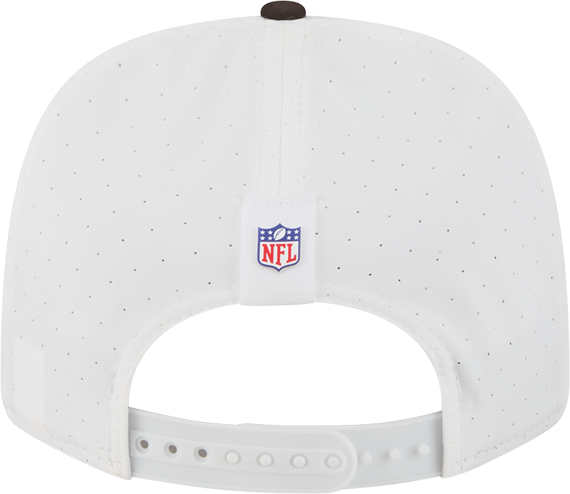 Men's Cleveland Browns New Era White/Brown 2025 NFL Training Camp 9SEVENTY Adjustable Hat