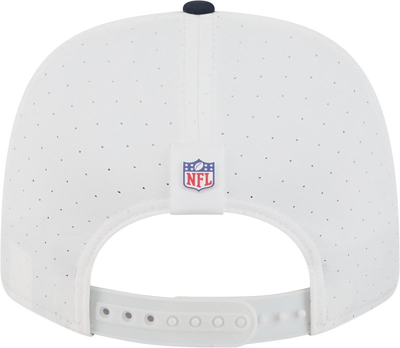 Men's Chicago Bears New Era White/Navy 2025 NFL Training Camp 9SEVENTY Adjustable Hat