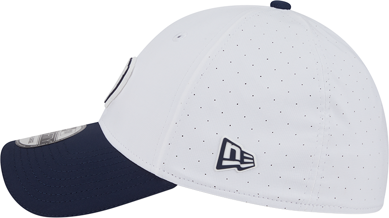 Men's Chicago Bears New Era White/Navy 2025 NFL Training Camp 39THIRTY Flex Hat