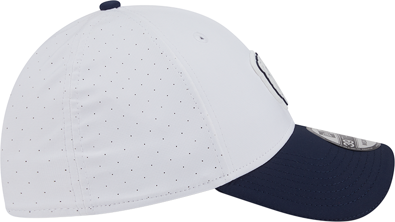 Men's Chicago Bears New Era White/Navy 2025 NFL Training Camp 39THIRTY Flex Hat