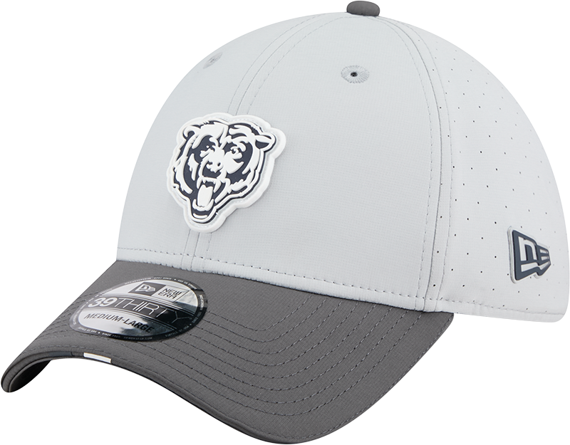 Men's Chicago Bears New Era Gray/Graphite 2025 NFL Training Camp 39THIRTY Flex Hat