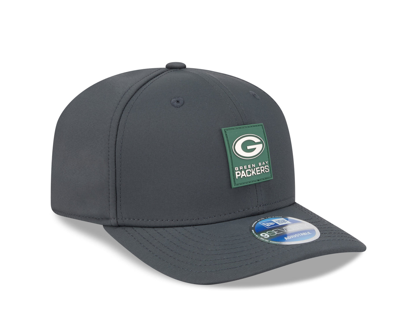 Men's Green Bay Packers New Era Graphite 2025 Sideline 9SEVENTY Cold Adjustable Hat