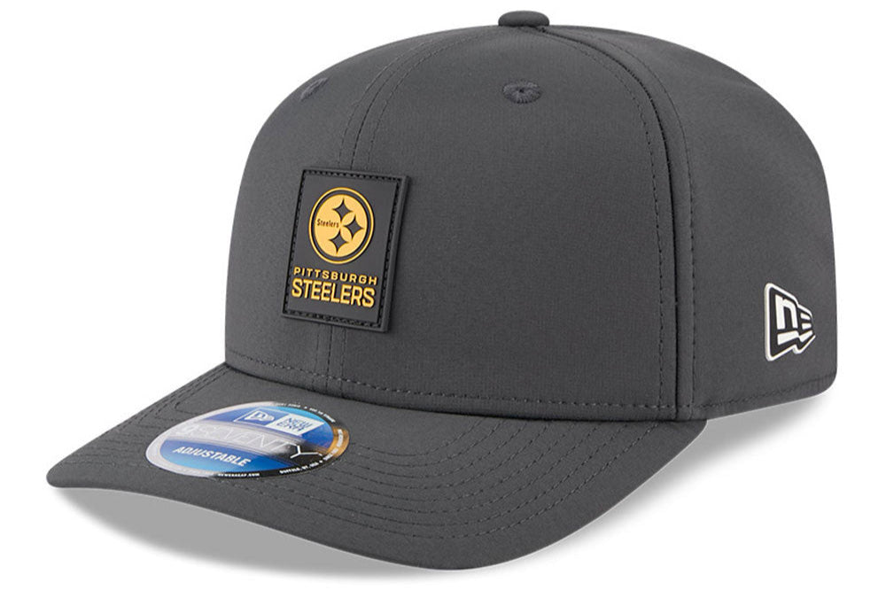 Men's Pittsburgh Steelers New Era Graphite 2025 Sideline 9SEVENTY Cold Adjustable Hat