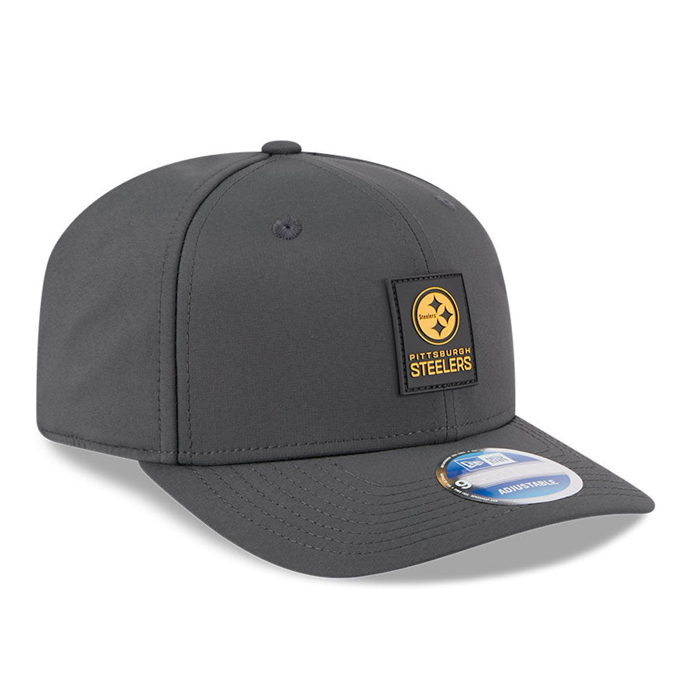 Men's Pittsburgh Steelers New Era Graphite 2025 Sideline 9SEVENTY Cold Adjustable Hat