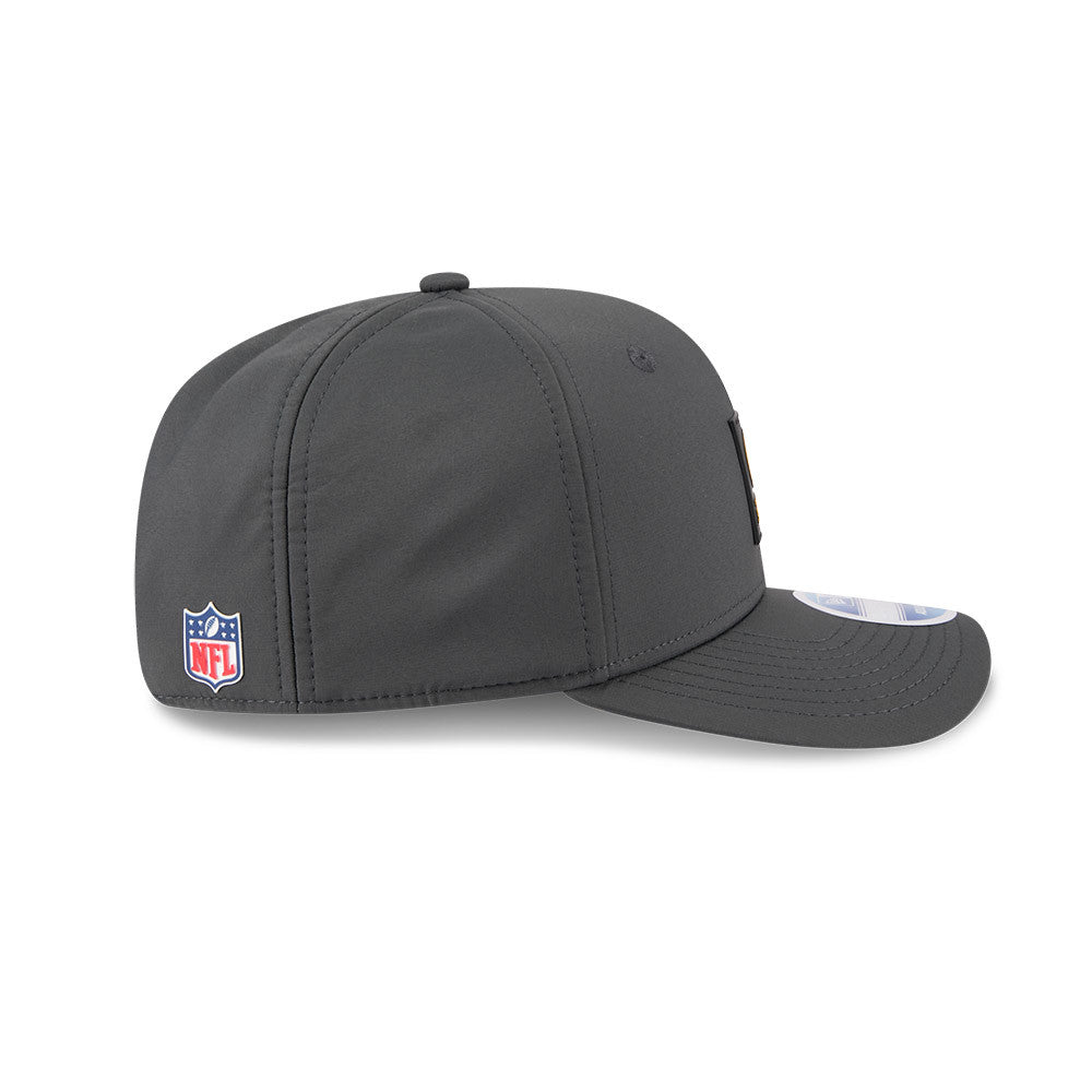 Men's Pittsburgh Steelers New Era Graphite 2025 Sideline 9SEVENTY Cold Adjustable Hat